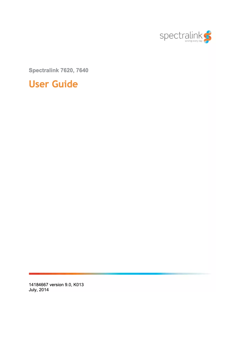 Imagen de la primera página del manual del dispositivo 7640