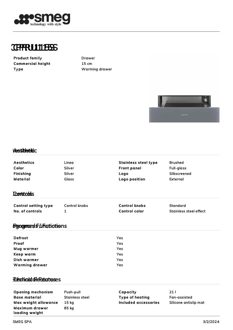 Imagen de la primera página del manual del dispositivo CPRU115S