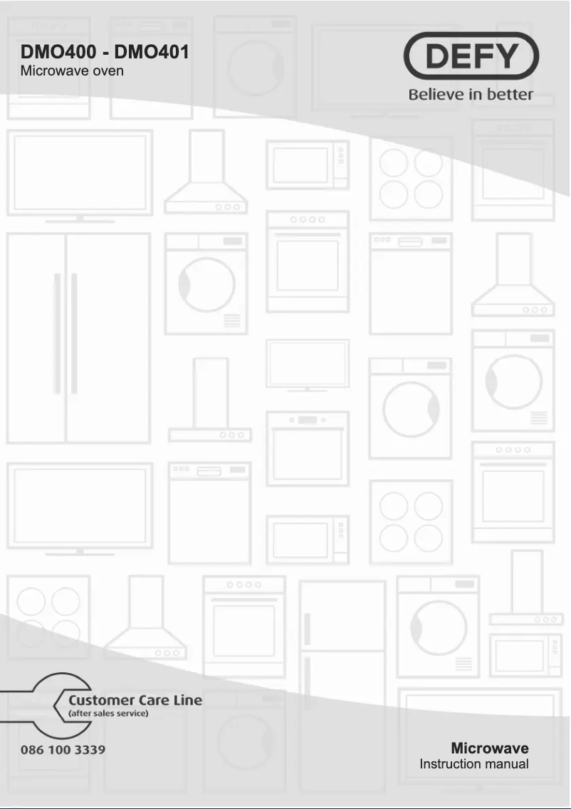 Page 1 de la notice Manuel utilisateur Defy DMO401