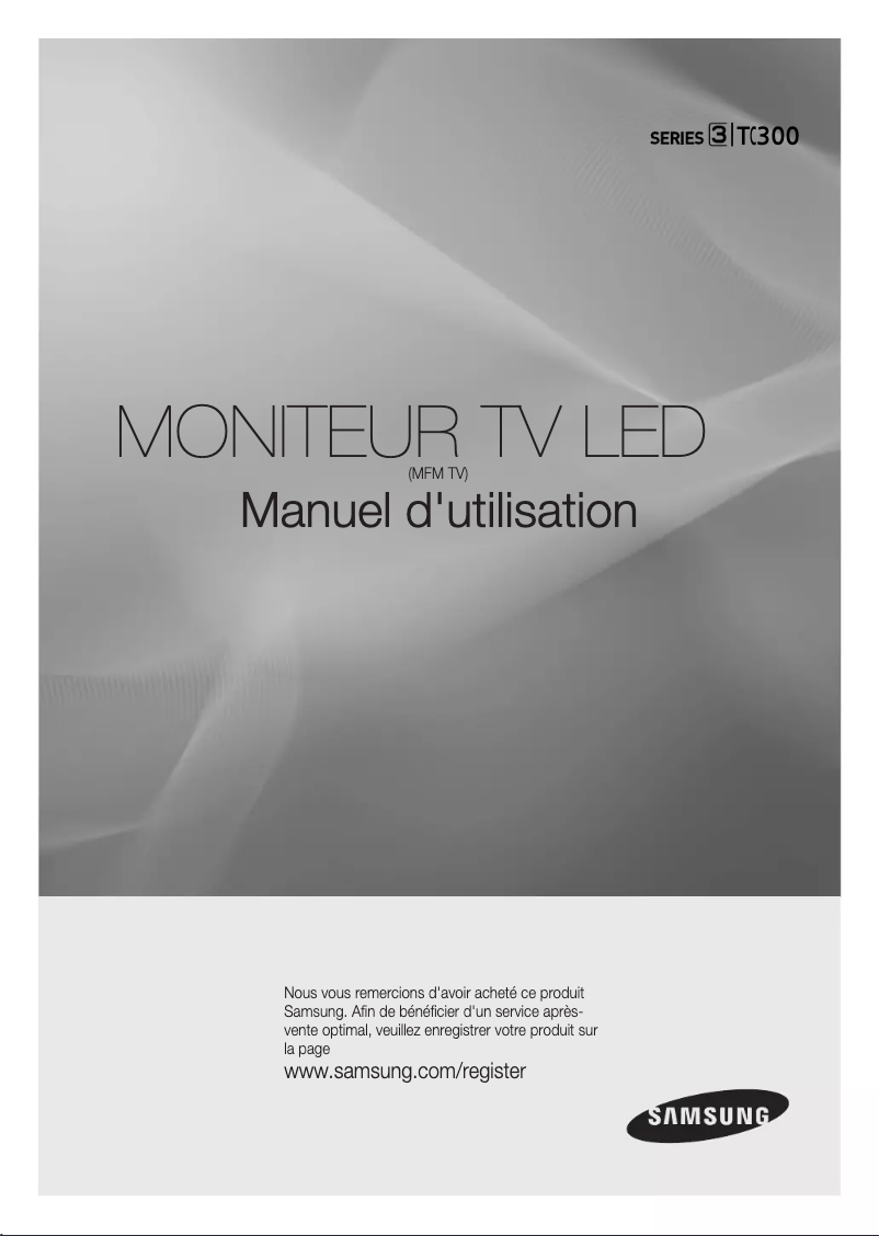 Page 1 de la notice Manuel utilisateur Samsung SyncMaster T22C300EW