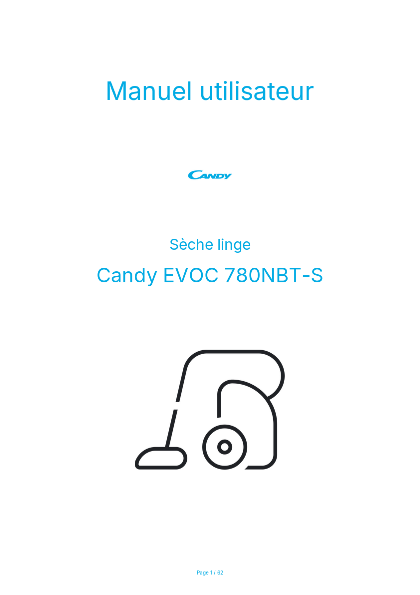 Image de la première page du manuel de l'appareil EVOC 780NBT-S