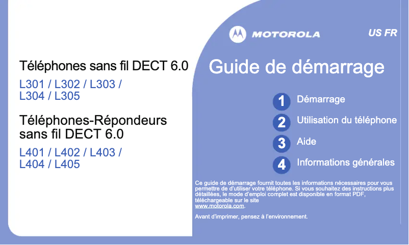 Imagen de la primera página del manual del dispositivo L302