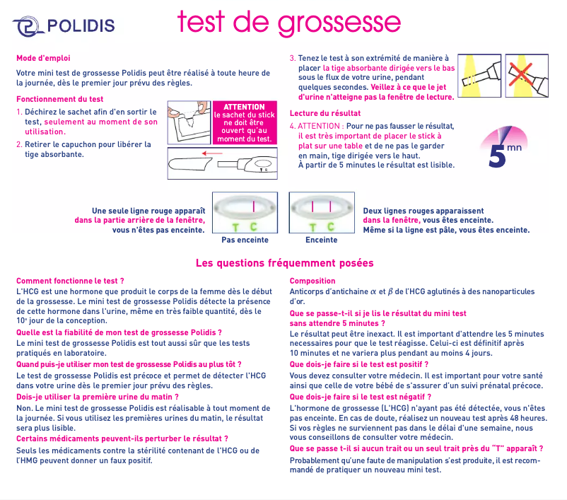 Page 1 de la notice Manuel utilisateur Polidis HCG