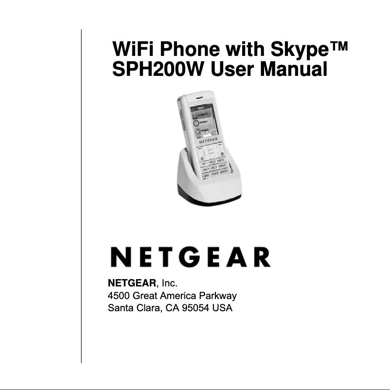 Page 1 de la notice Manuel utilisateur Netgear SPH200W