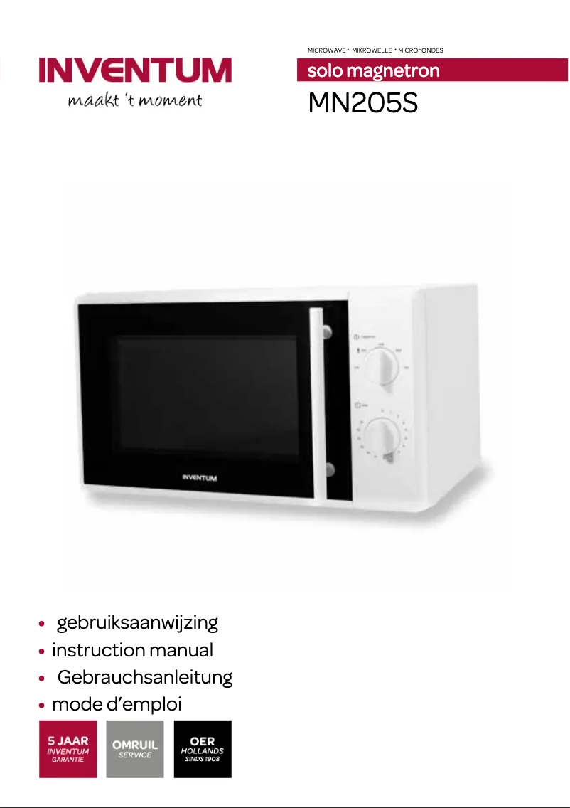 Image de la première page du manuel de l'appareil MN205S