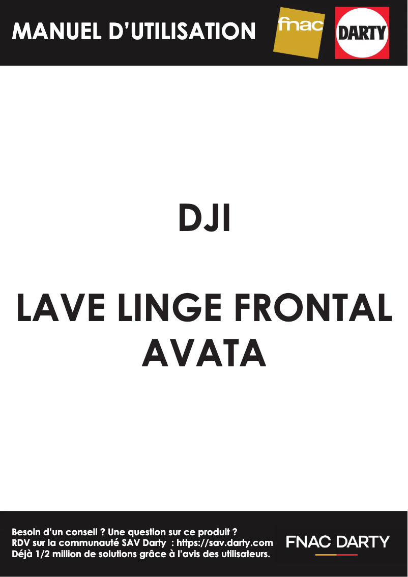 Page 1 de la notice Manuel utilisateur DJI Avata