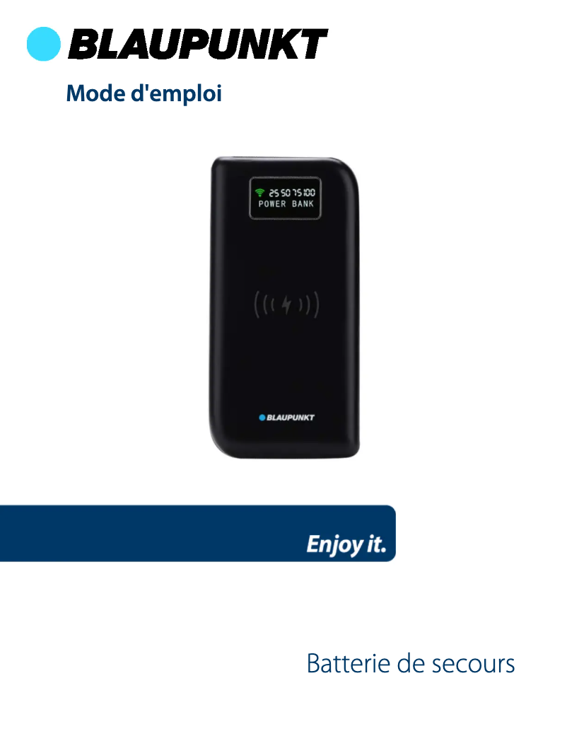 Page 1 de la notice Manuel utilisateur Blaupunkt BLP7250