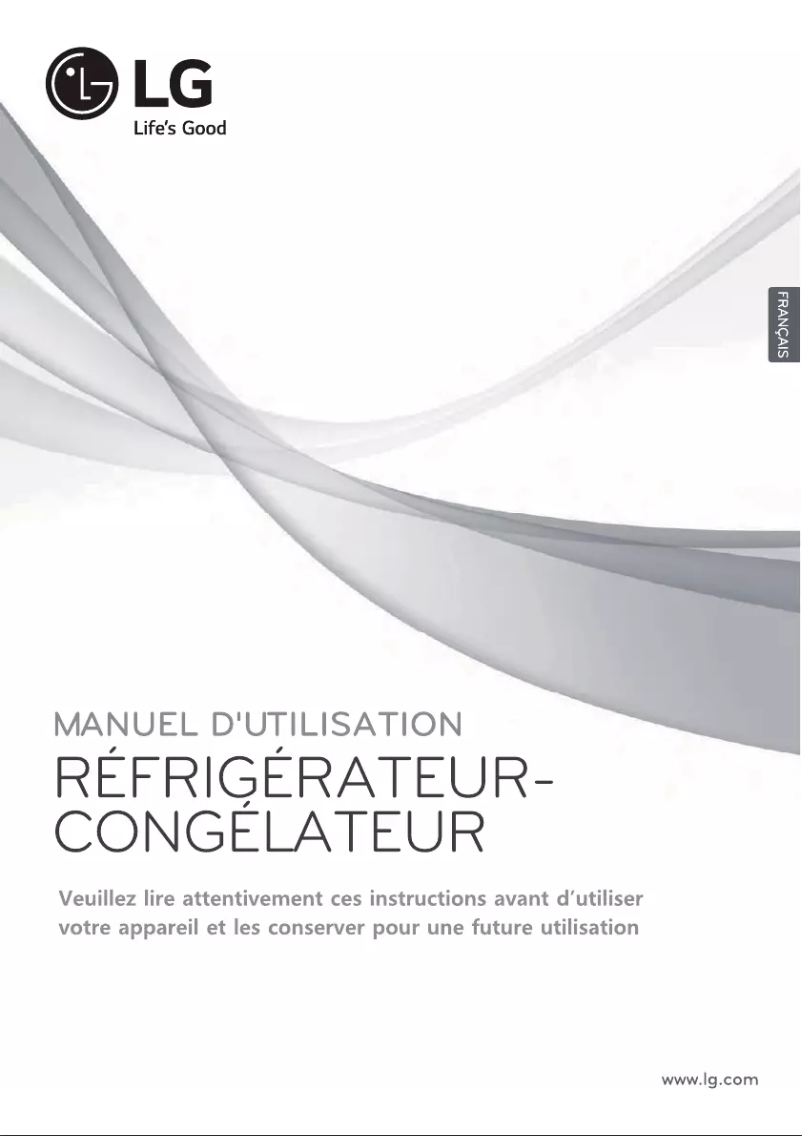 Image de la première page du manuel de l'appareil GR-B629ELQN