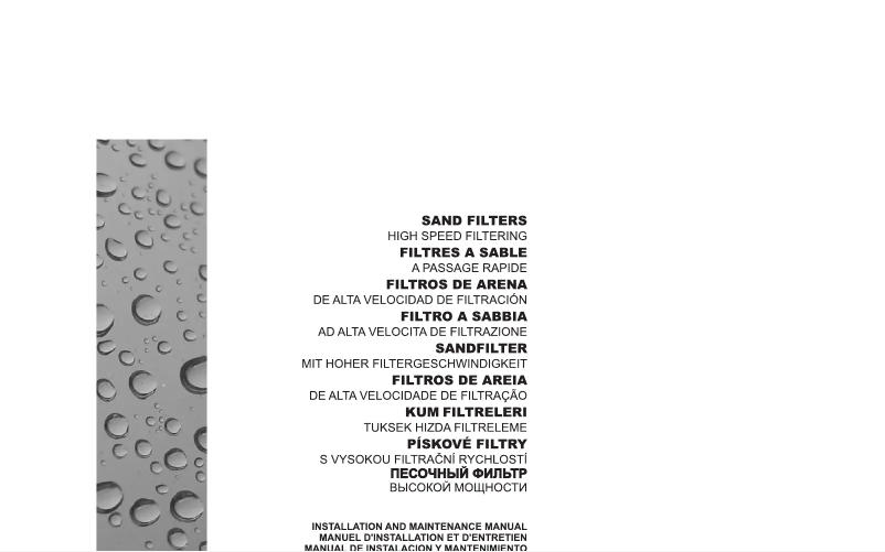 Page n°1 - Manuel utilisateur AstralPool Millennium