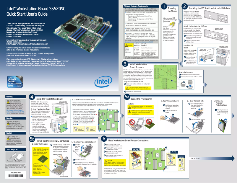 Image de la première page du manuel de l'appareil S5520SC