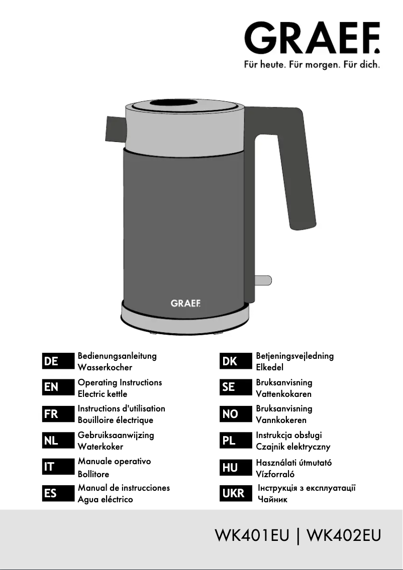 Image de la première page du manuel de l'appareil WK 401