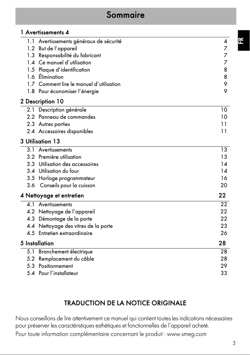 Image de la première page du manuel de l'appareil SFC6100VNFR