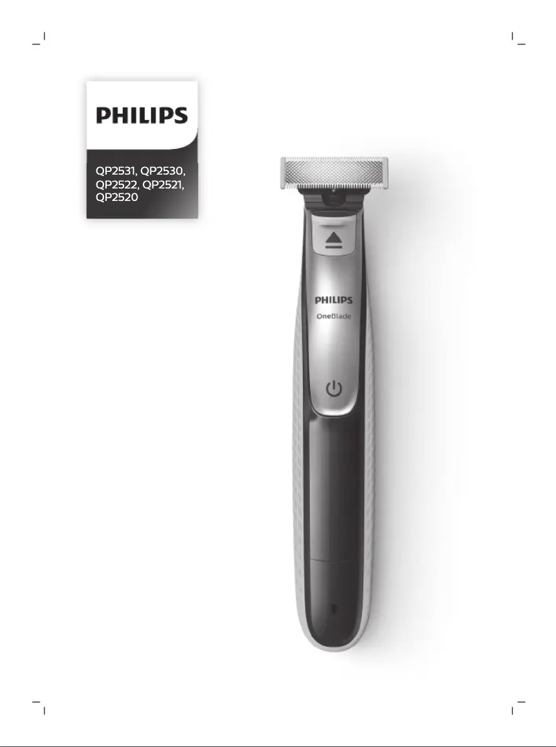 Página 1 del manual Manual de usuario Philips OneBlade QP2530