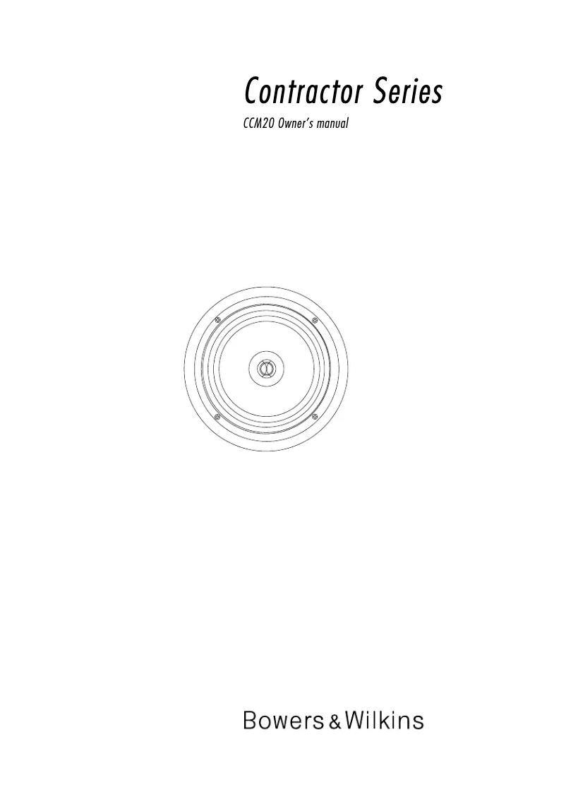 Imagen de la primera página del manual del dispositivo CCM20