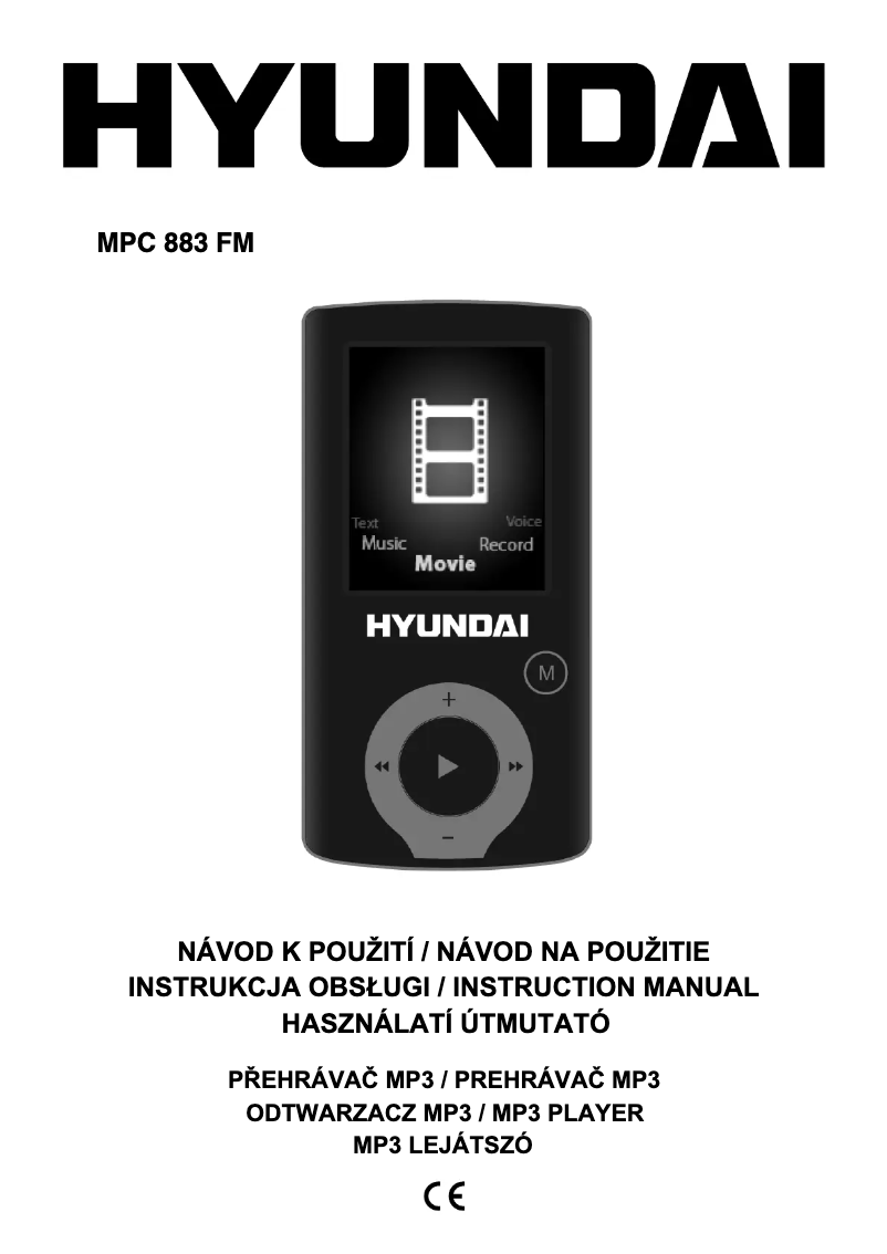 Page 1 of the manual User Manual Hyundai MPC 883 FM