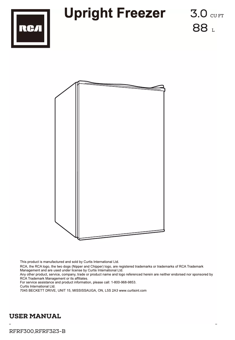 Image de la première page du manuel de l'appareil RFRF300