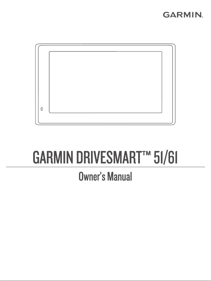 Page n°1 - Manuel utilisateur Garmin DriveSmart 61 LMT-S