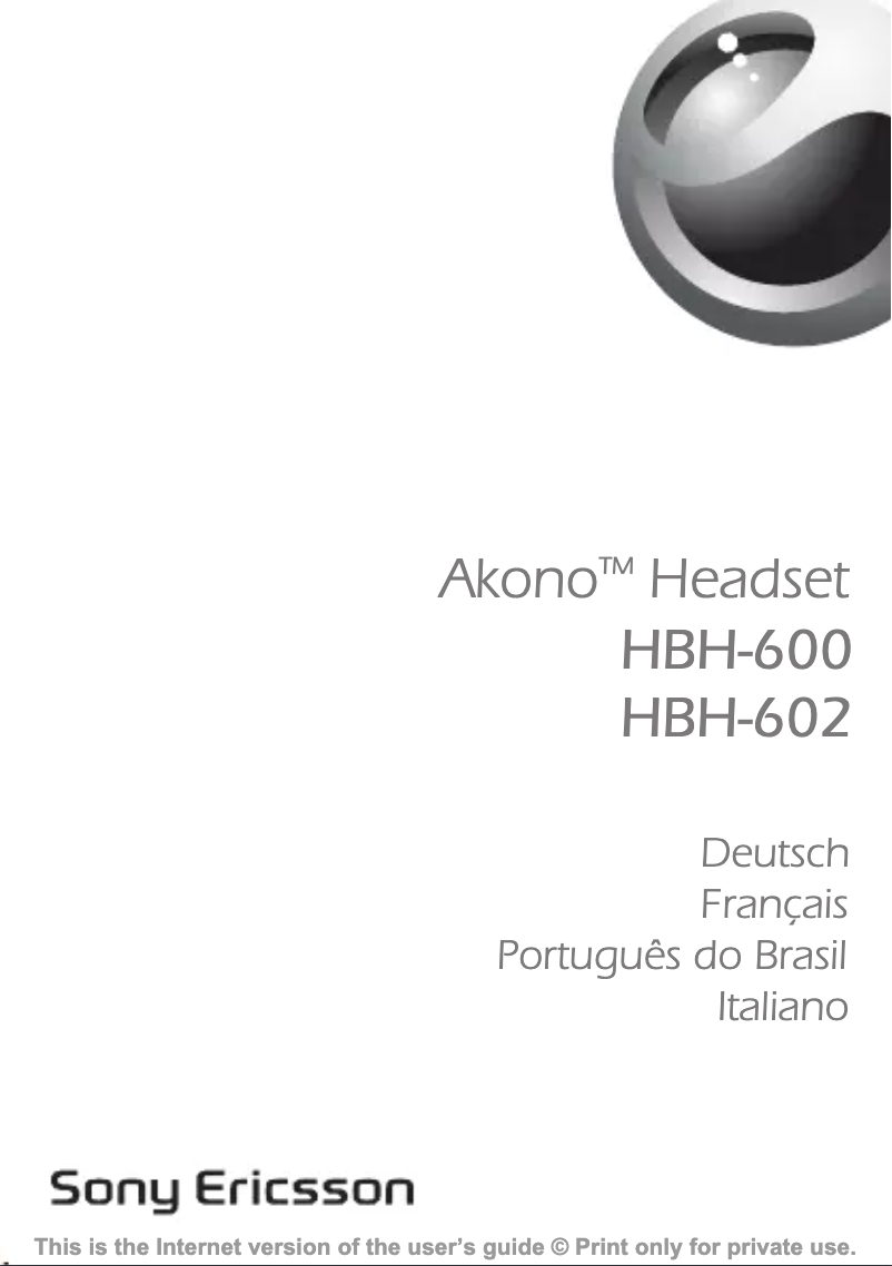 Image de la première page du manuel de l'appareil Akono HBH-602