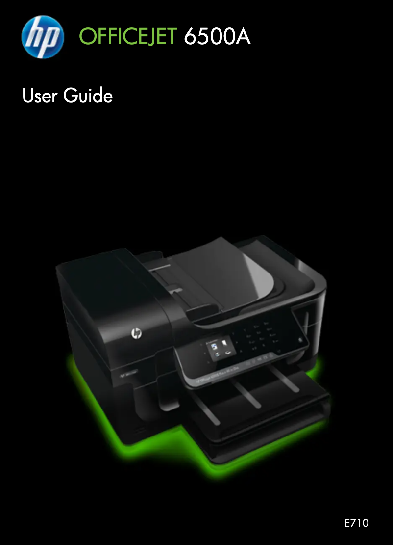 Page 1 de la notice Manuel utilisateur HP Officejet E710a