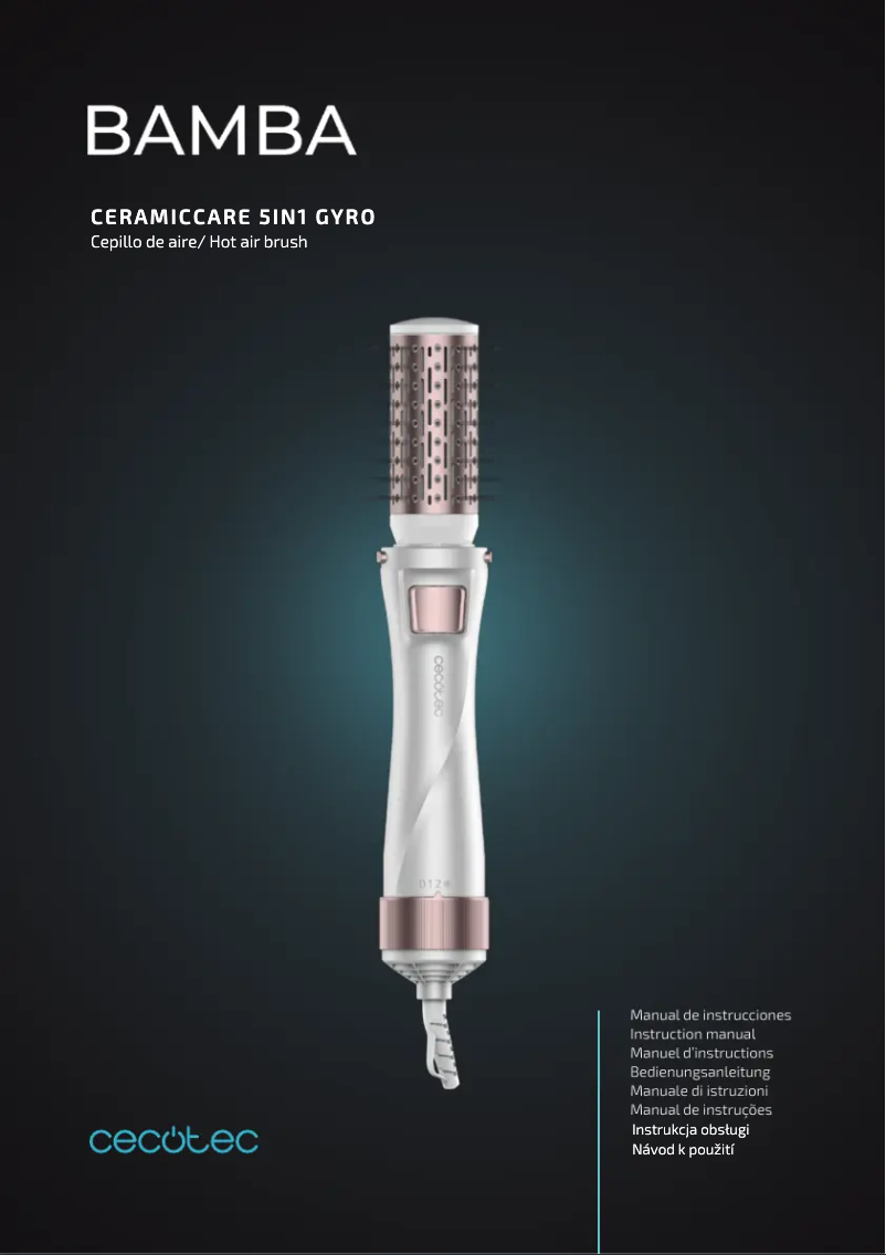 Page 1 de la notice Manuel utilisateur Cecotec CeramicCare 5in1 Gyro