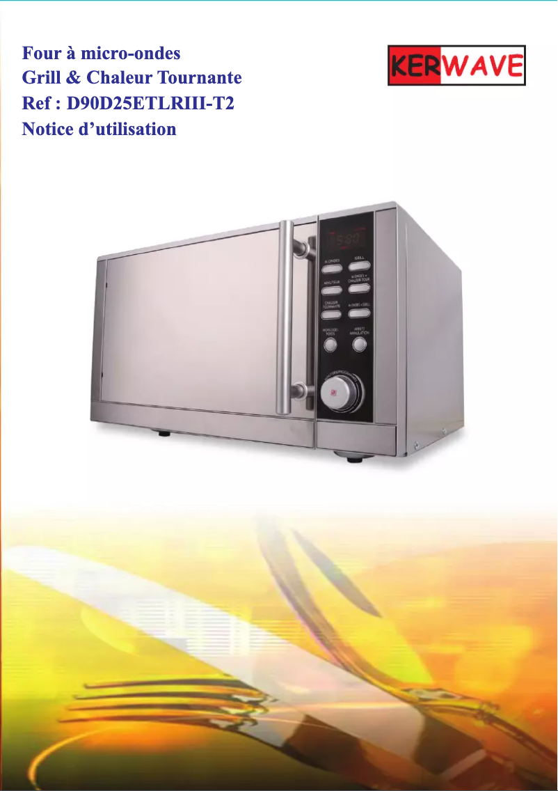 Image de la première page du manuel de l'appareil D90D25ETLRIII-T2