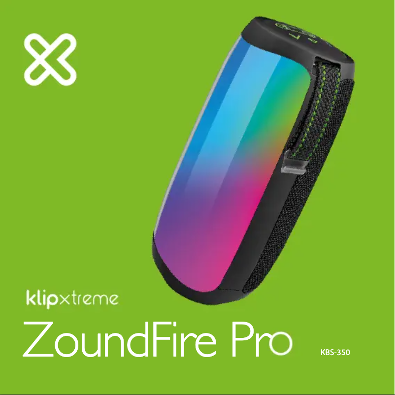 Page n°1 - Manuel utilisateur Klip Xtreme ZoundFire Pro