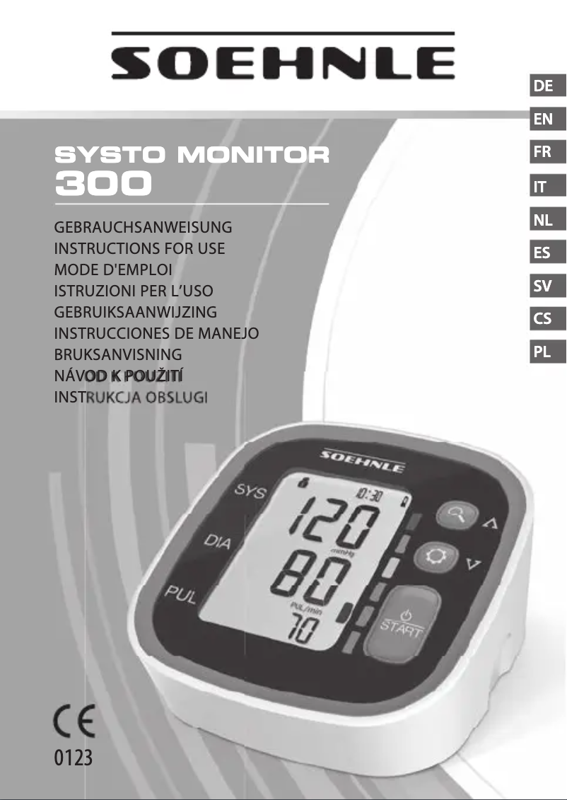 Page n°1 - Manuel utilisateur Soehnle Systo Monitor 300