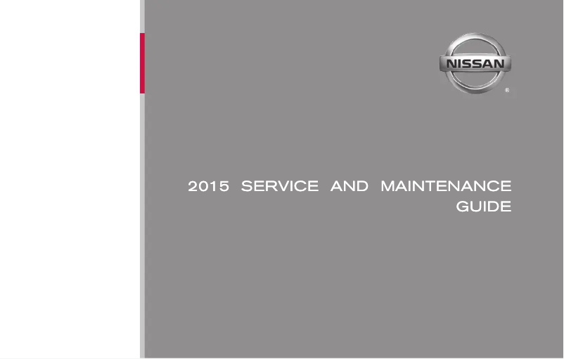 Página 1 del manual Manual de uso y mantenimiento Nissan NV Cargo (2015)