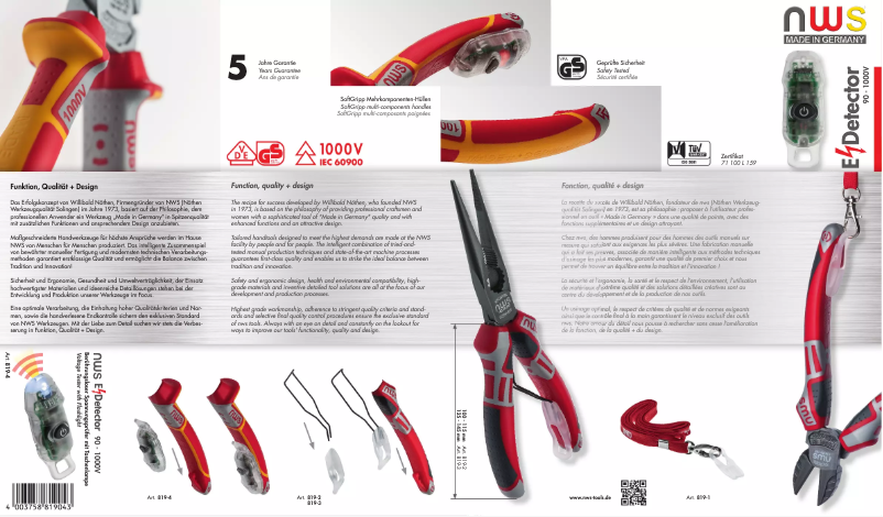 Page n°1 - Manuel utilisateur NWS 819-4