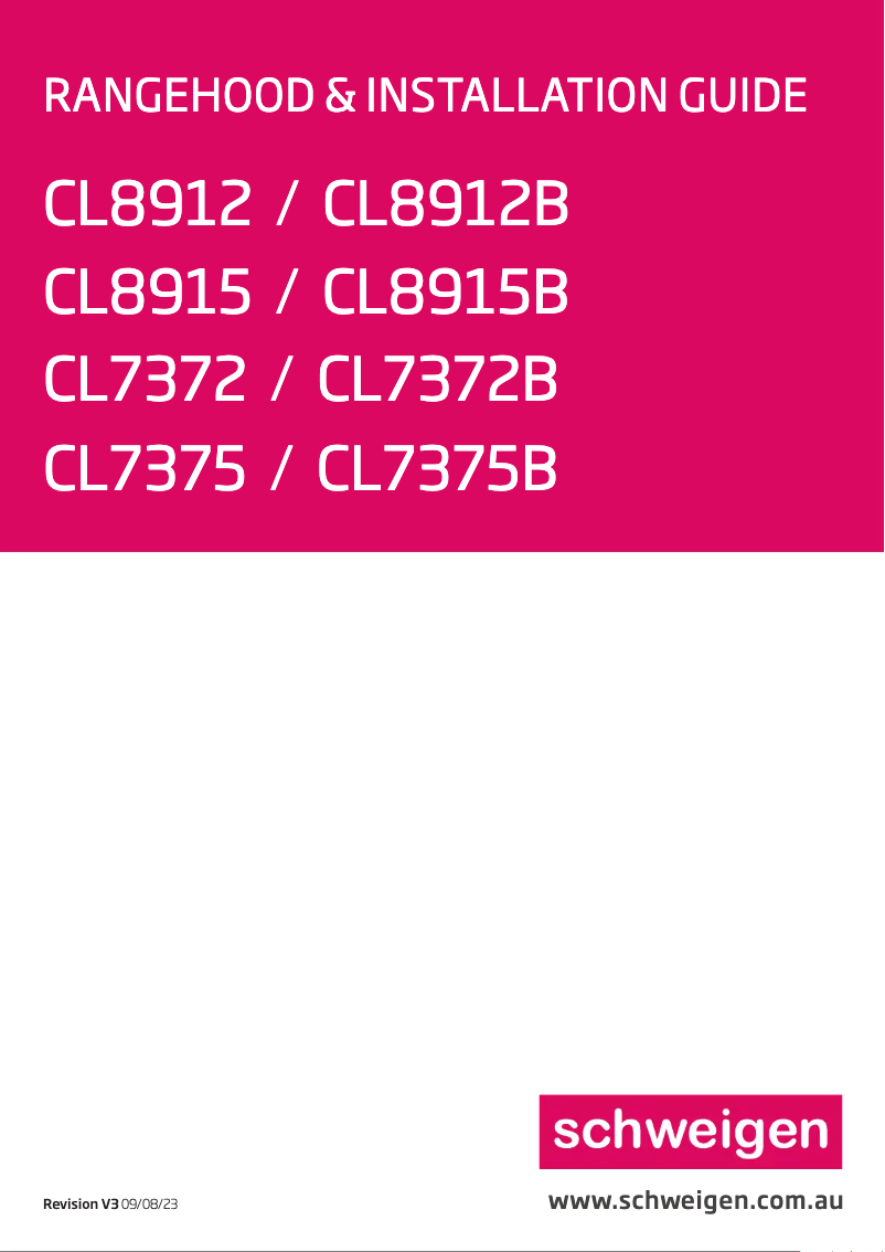 Página 1 del manual Manual de usuario Schweigen CL8915