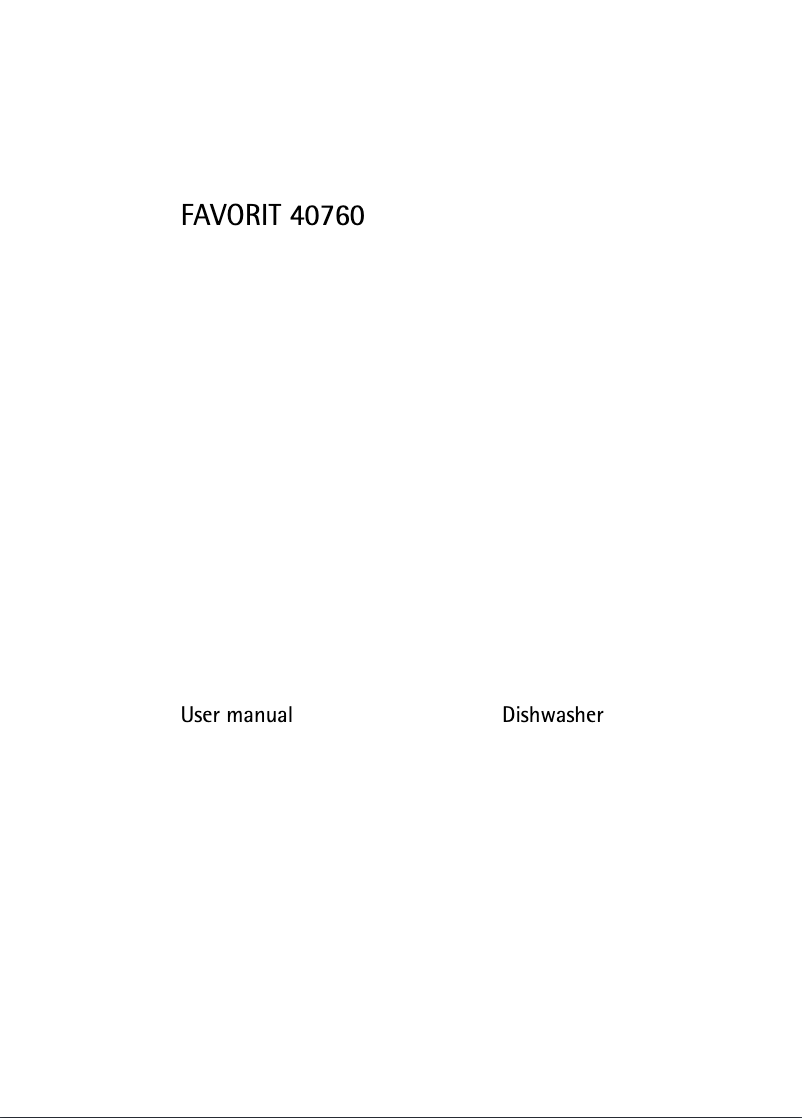 Page 1 de la notice Manuel utilisateur AEG F40760