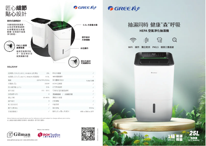 Imagen de la primera página del manual del dispositivo GGL25AW