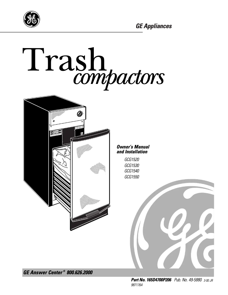 Image de la première page du manuel de l'appareil GCG1530