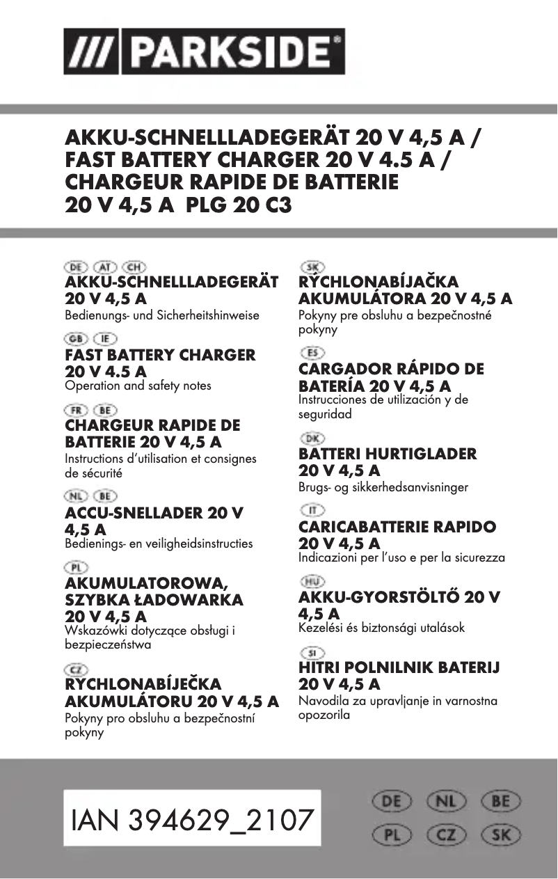 Image de la première page du manuel de l'appareil HG08983