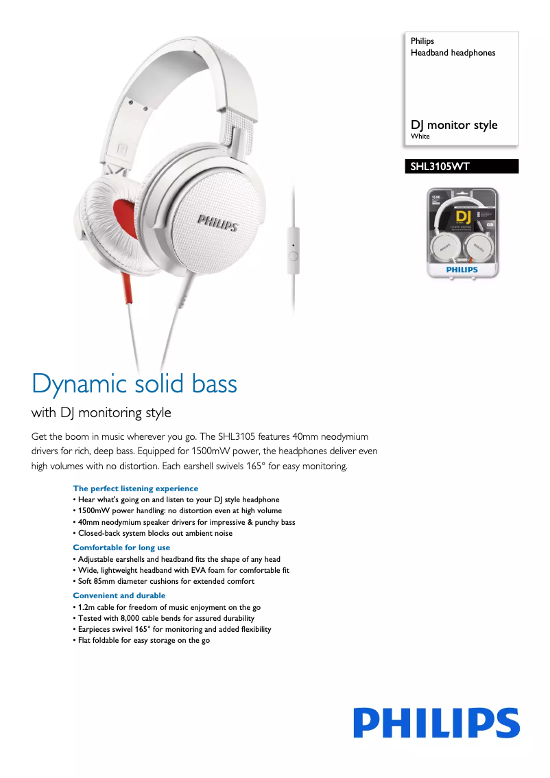 Image de la première page du manuel de l'appareil SHL3105