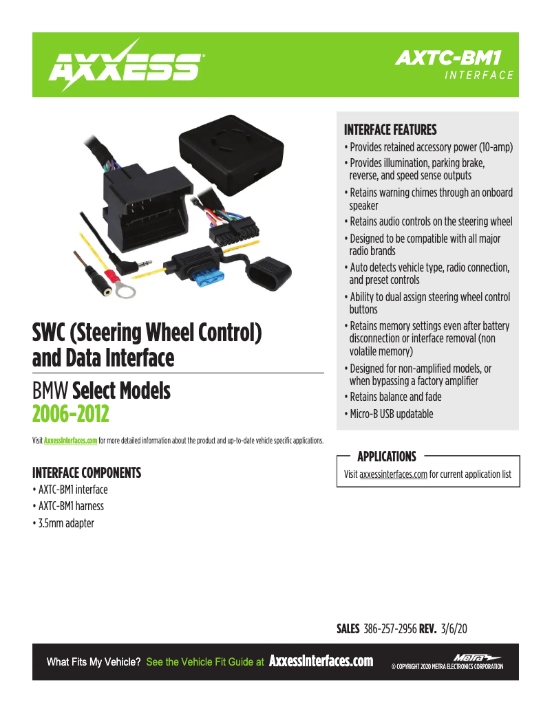 Image de la première page du manuel de l'appareil AXTC-BM1