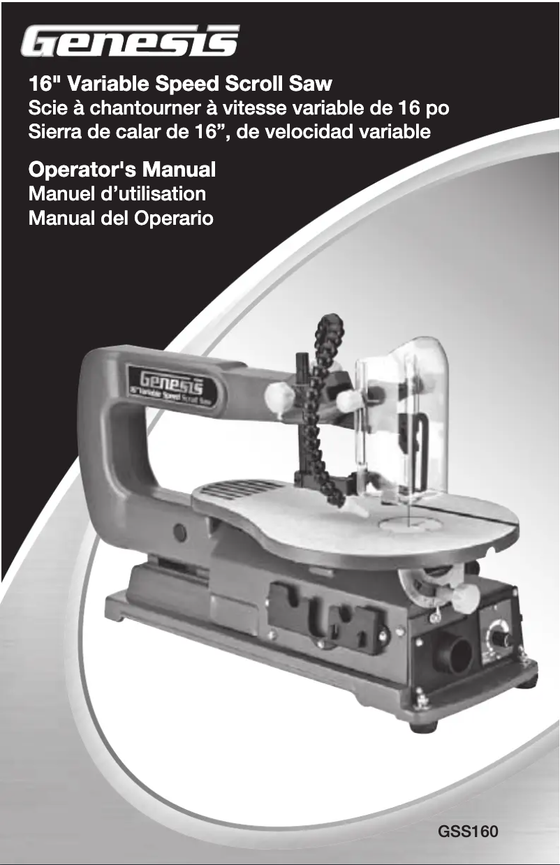 Page 1 de la notice Manuel utilisateur Genesis GSS160