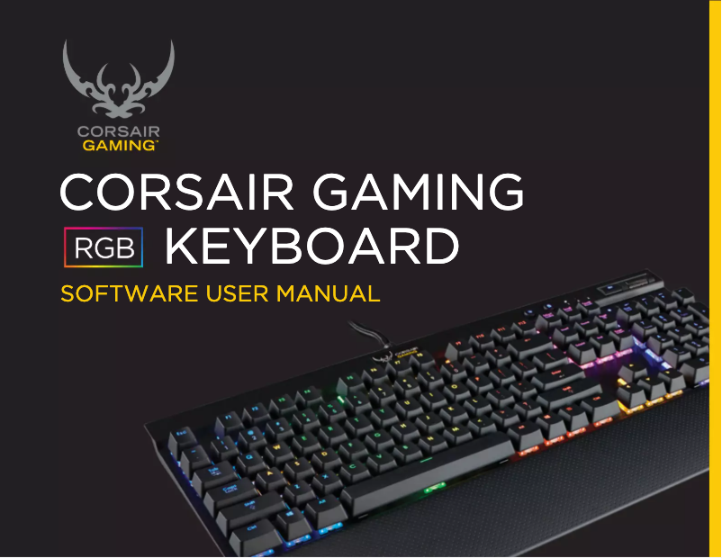Page 1 de la notice Manuel utilisateur Corsair K65 LUX RGB