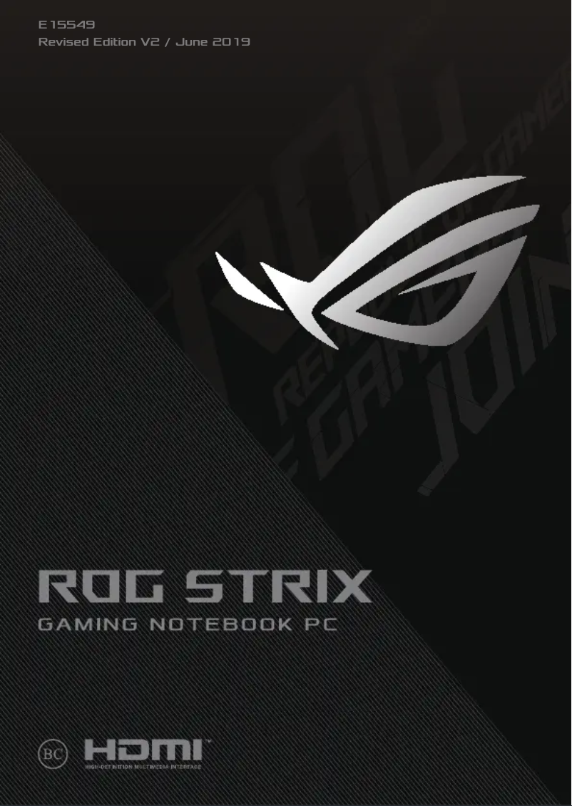 Page n°1 - Manuel utilisateur Asus ROG Strix Scar III G731GW-DH76