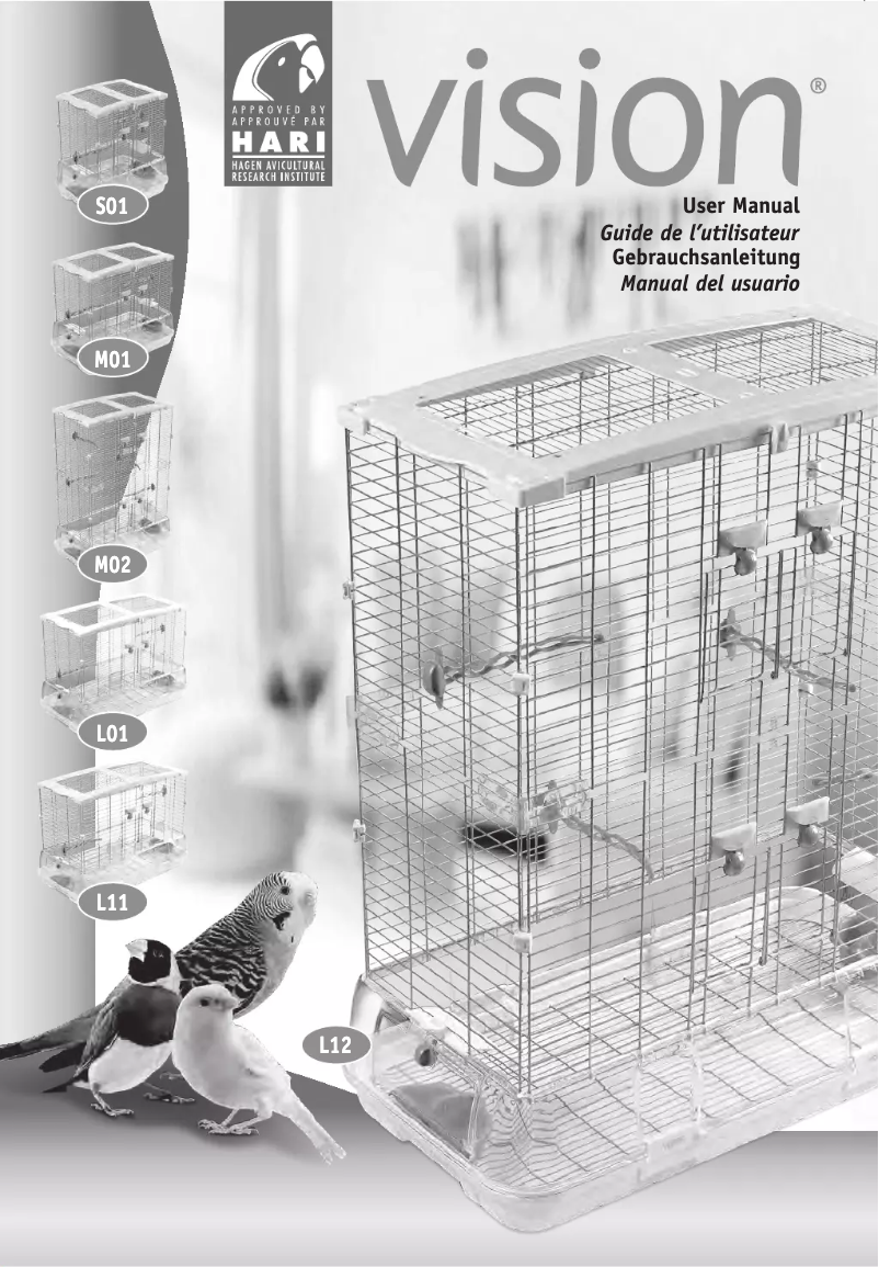 Page n°1 - Manuel utilisateur Vision M01