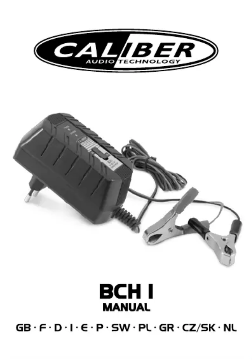 Image de la première page du manuel de l'appareil BCH 1