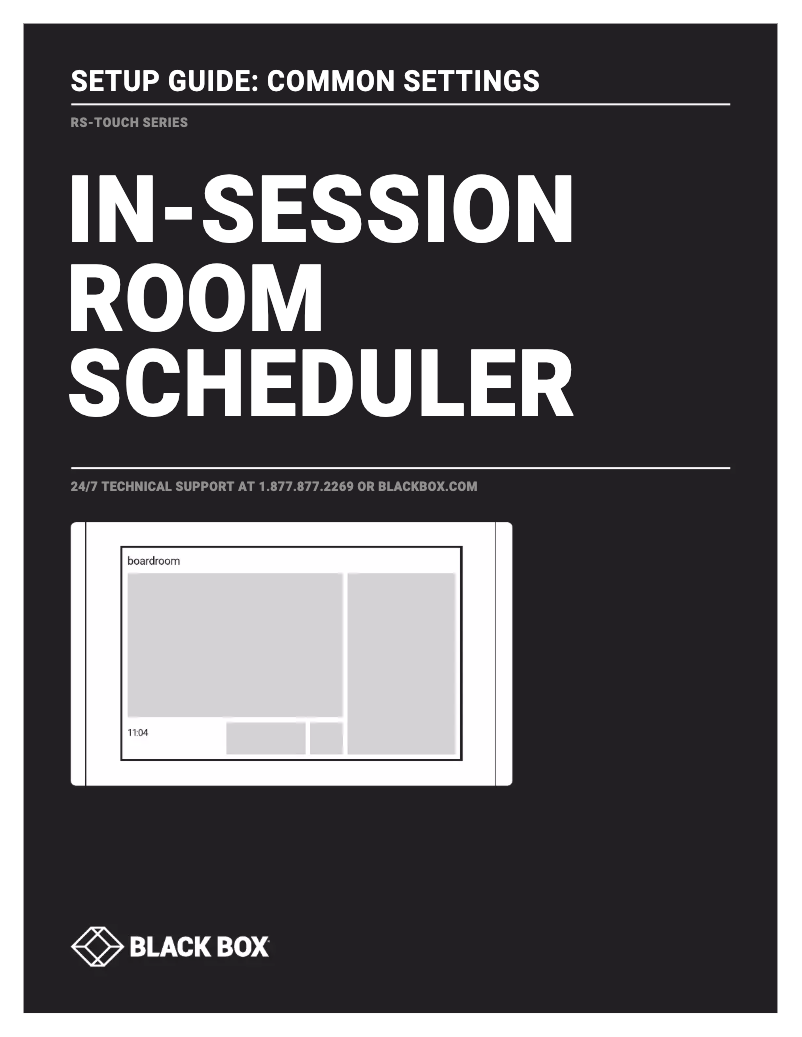 Page 1 de la notice Manuel utilisateur Black Box RS-TOUCH12-M