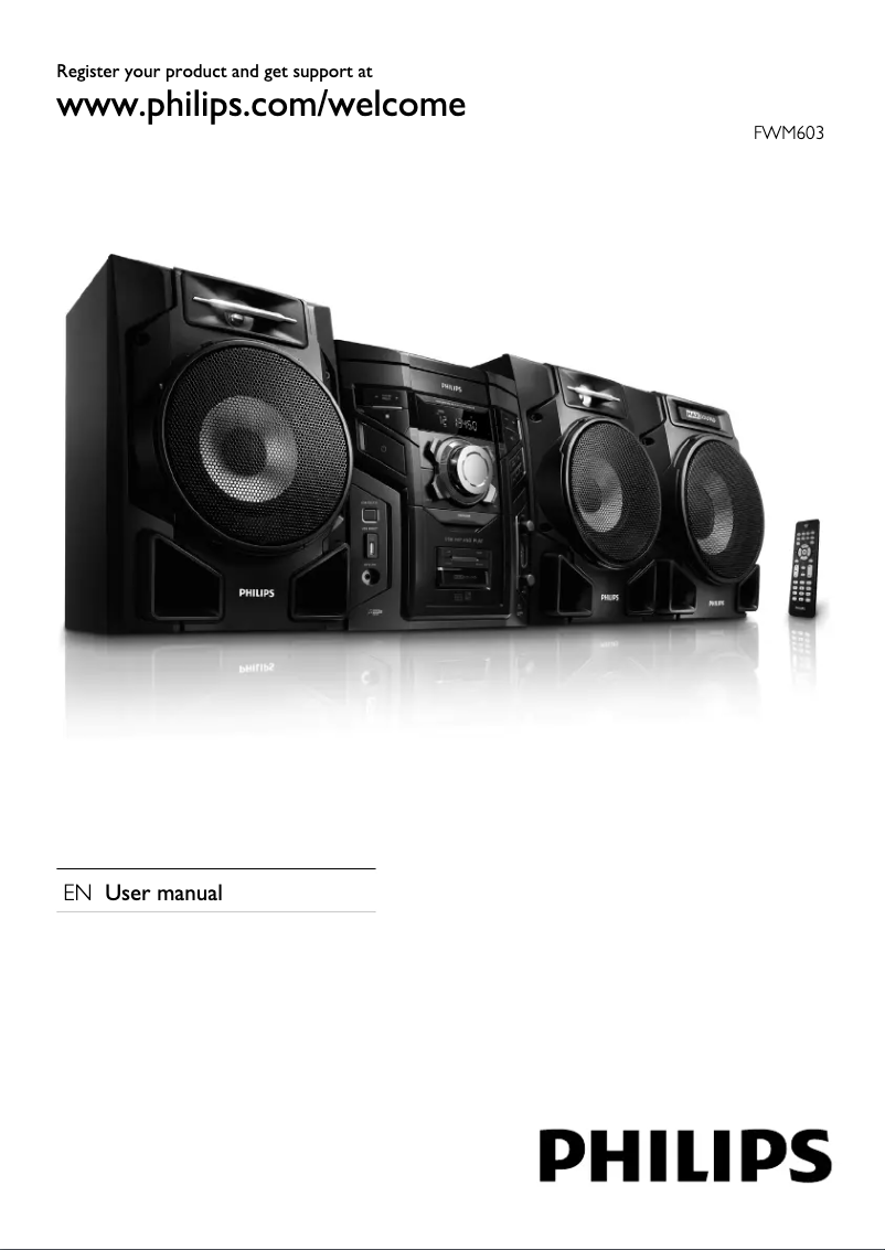 Image de la première page du manuel de l'appareil FWM603X