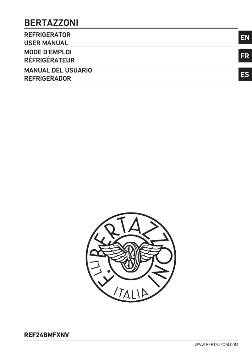 Page 1 de la notice Manuel utilisateur Bertazzoni REF24BMFX