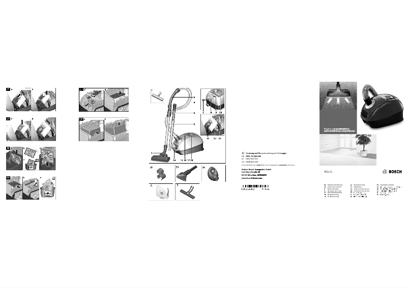 Image de la première page du manuel de l'appareil ProSilence Allergy BGL4SIL69A