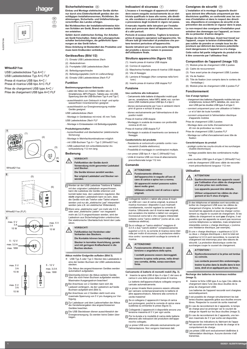 Image de la première page du manuel de l'appareil WH41821205B