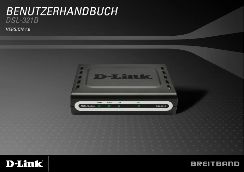 Image de la première page du manuel de l'appareil ADSL2+ Ethernet Modem (Annex B)