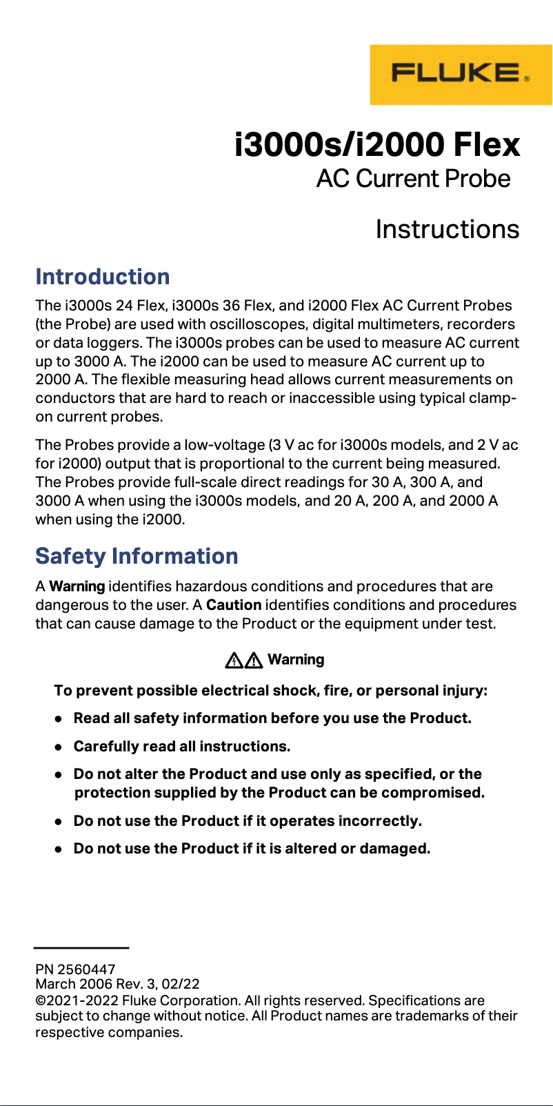 Image de la première page du manuel de l'appareil i3000s Flex