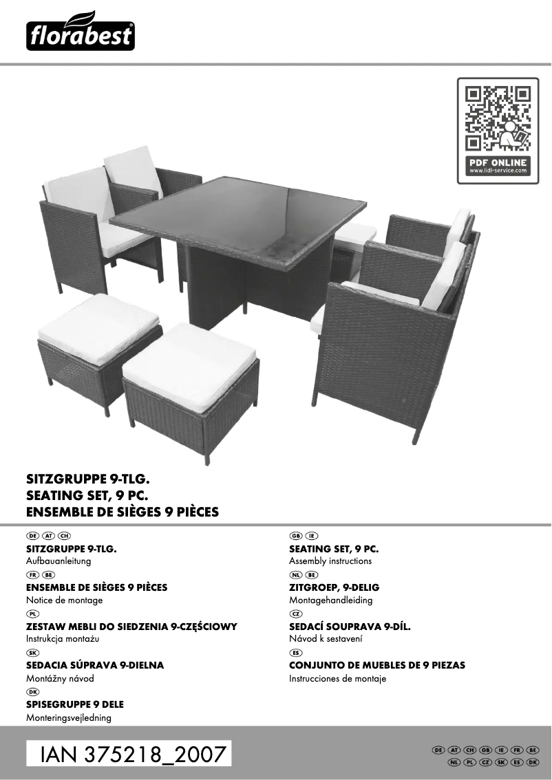 Page n°1 - Manuel utilisateur Florabest IAN 375218