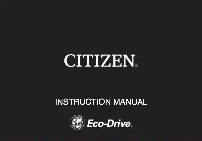 Página 1 del manual Manual de usuario Citizen Promaster Perpetual Chrono A.T CB5034-91W